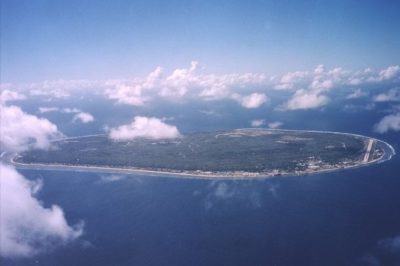 Bird eye view of Nauru