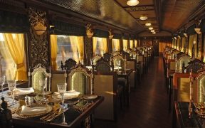 Mayur Mahal, dining are at Maharajas' Express.