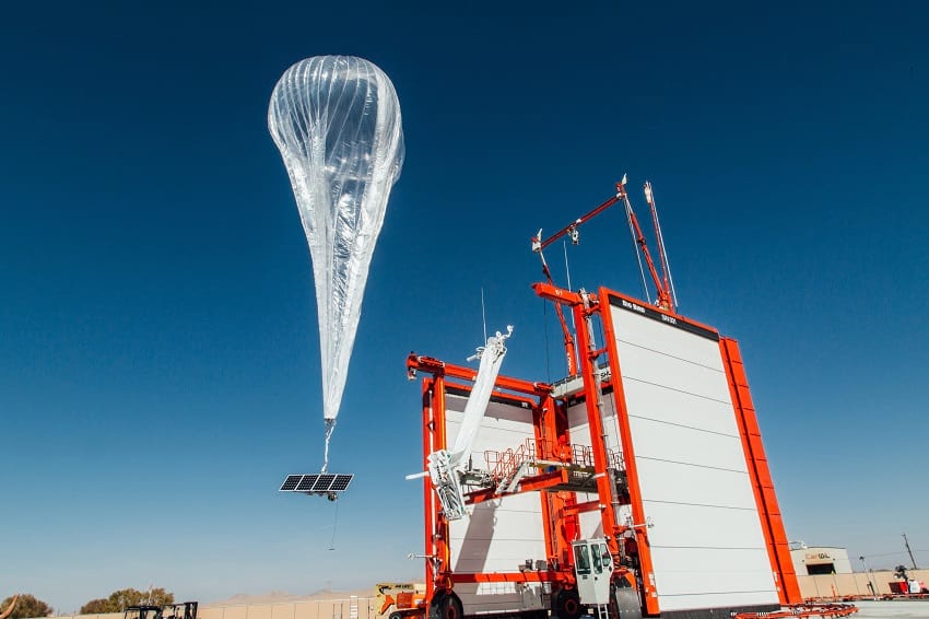 Project loon high-altitude balloon.